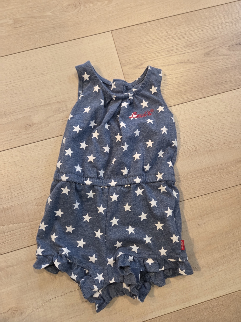 Levi's Blue Star Print Baby Romper
